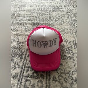Pink and White Trucker Hat